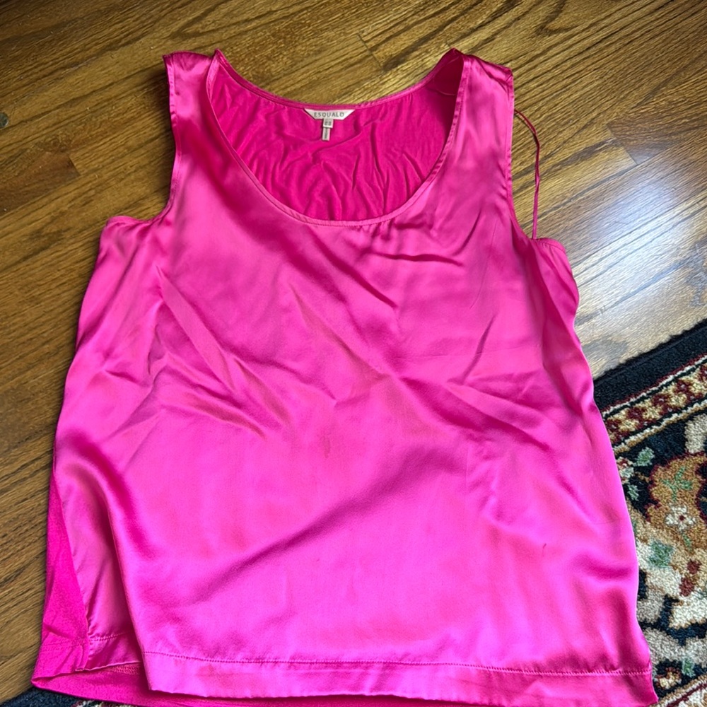 Vibrant Pink Sleeveless Top